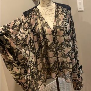 Winter Kate flying fox silk cardigan shrug blouse